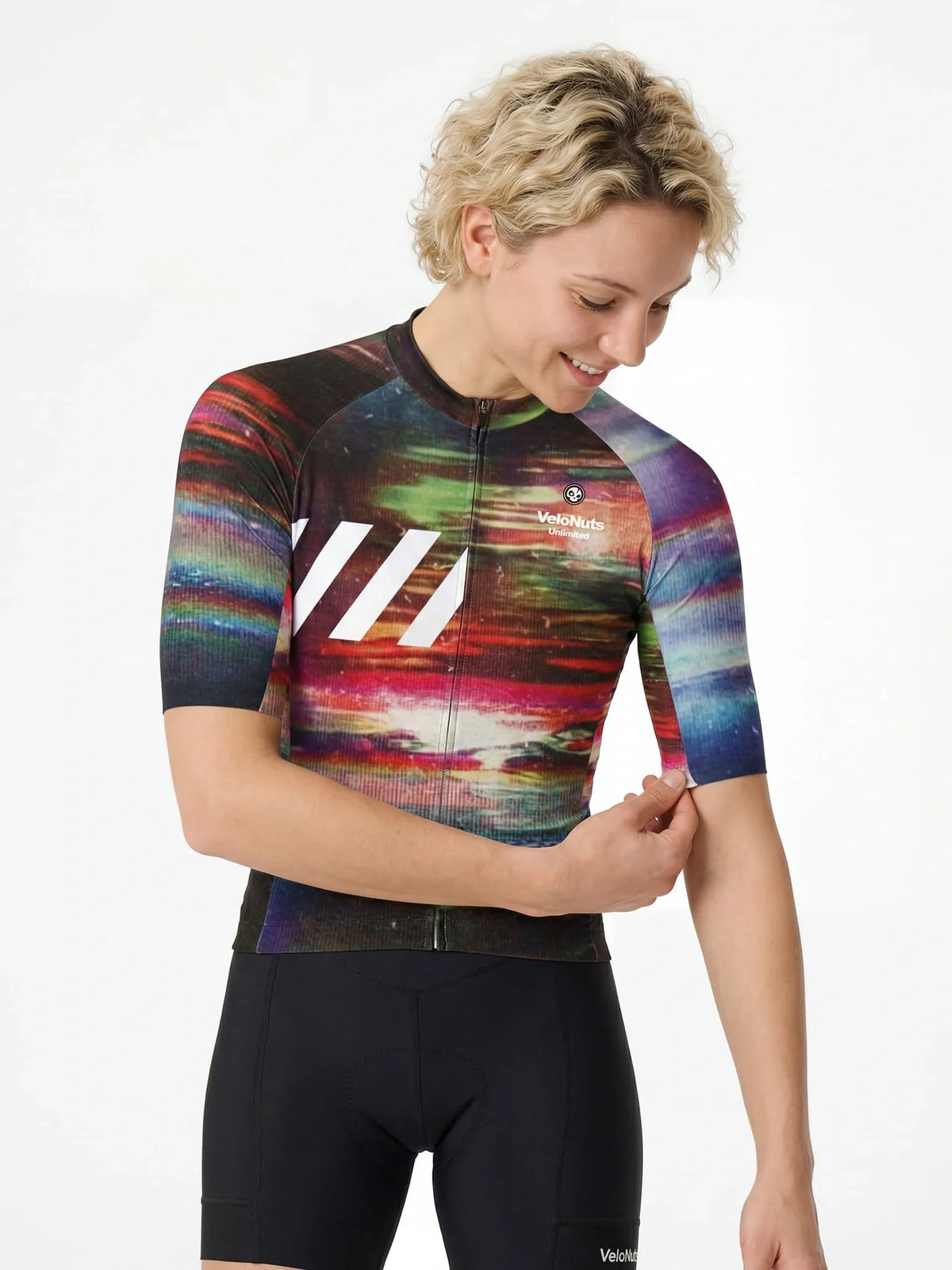 ROCKBROS dames fietsshirt Retro Signal ademend wielershirt Aurora Static