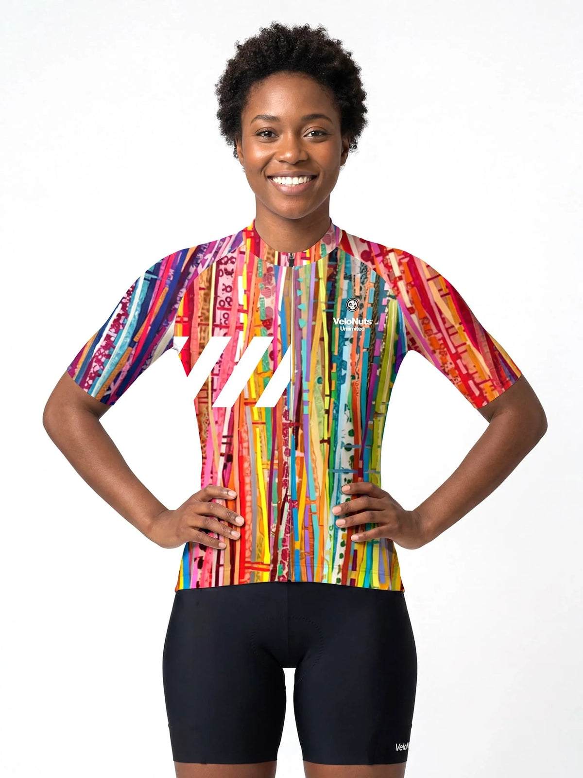 ROCKBROS dames fietsshirt Terrain Blocks ademend wielershirt Carnival Strata