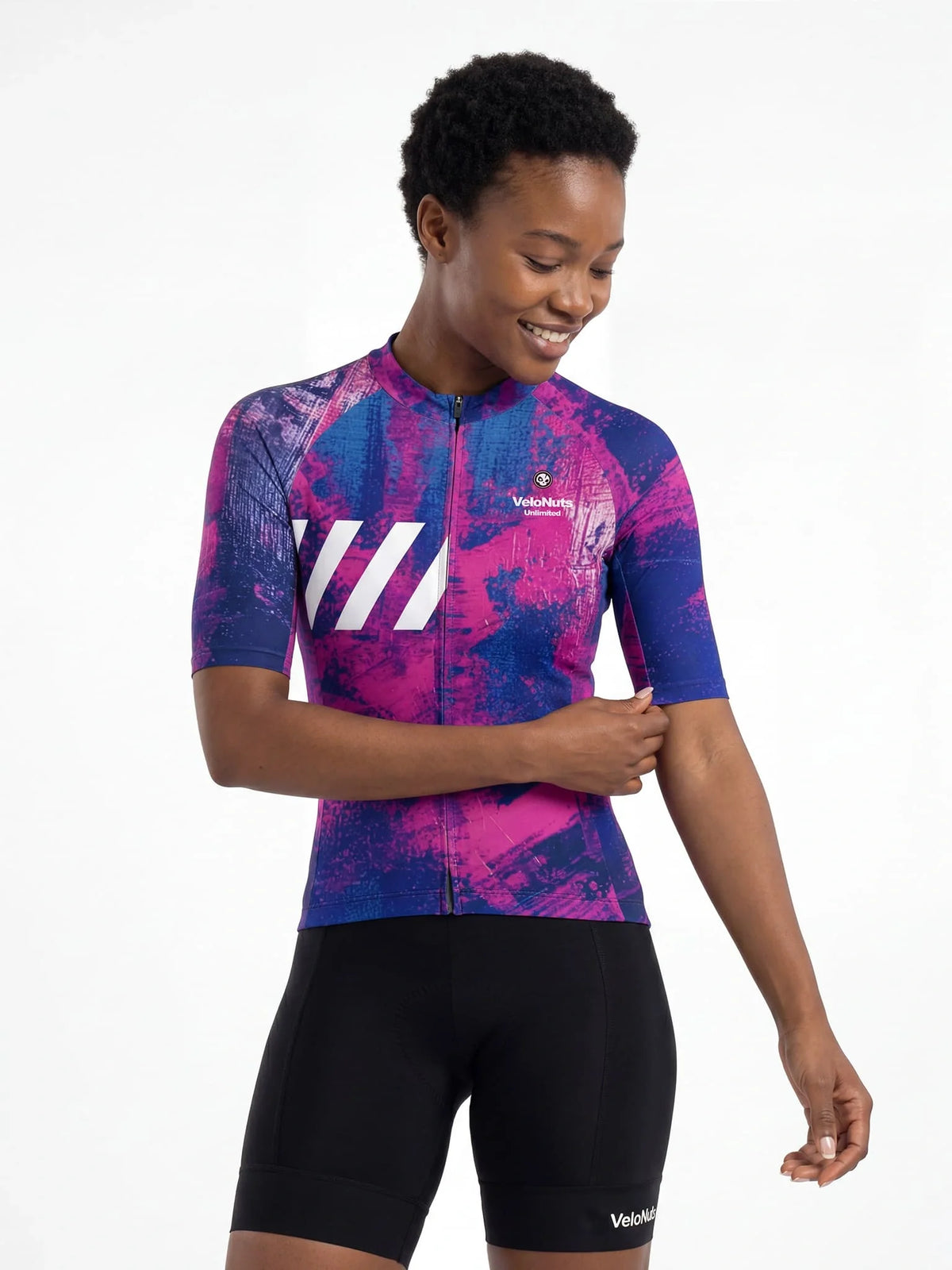 ROCKBROS dames fietsshirt Ink Burst ademend wielershirt Emerald Splash