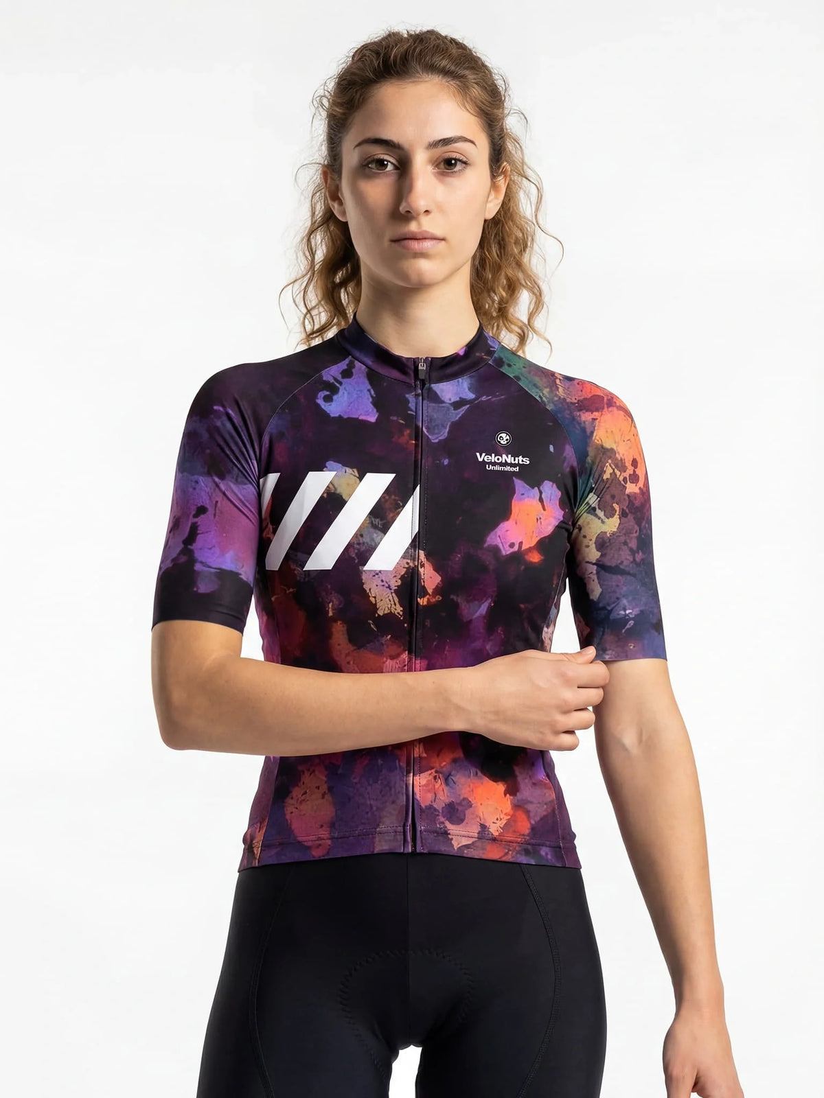 ROCKBROS dames fietsshirt Wild Garden ademend wielershirt Midnight Petals