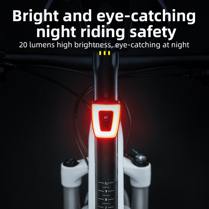 ROCKBROS helm achterlicht usb oplaadbaar led super helder waarschuwingslicht