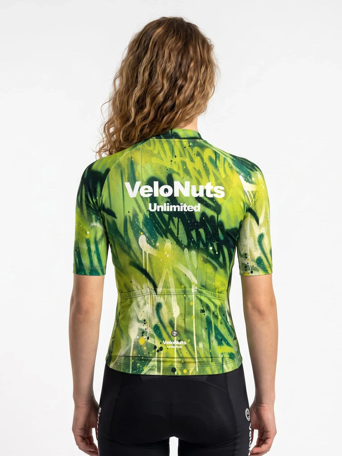 ROCKBROS dames fietsshirt Street Graffiti ademend wielershirt Lime Tag