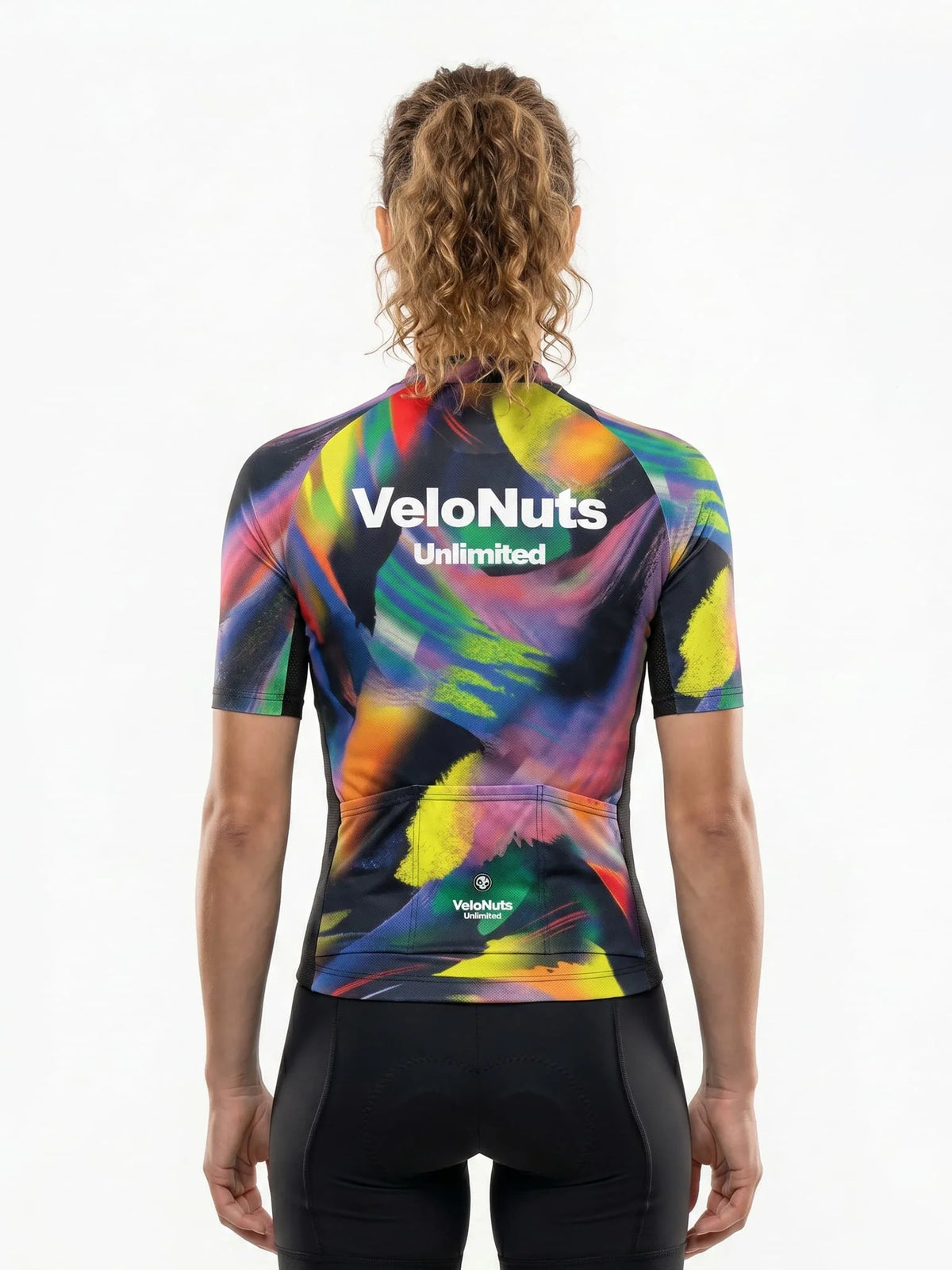 ROCKBROS dames fietsshirt Pixel Riot ademend wielershirt Vertical Glitch