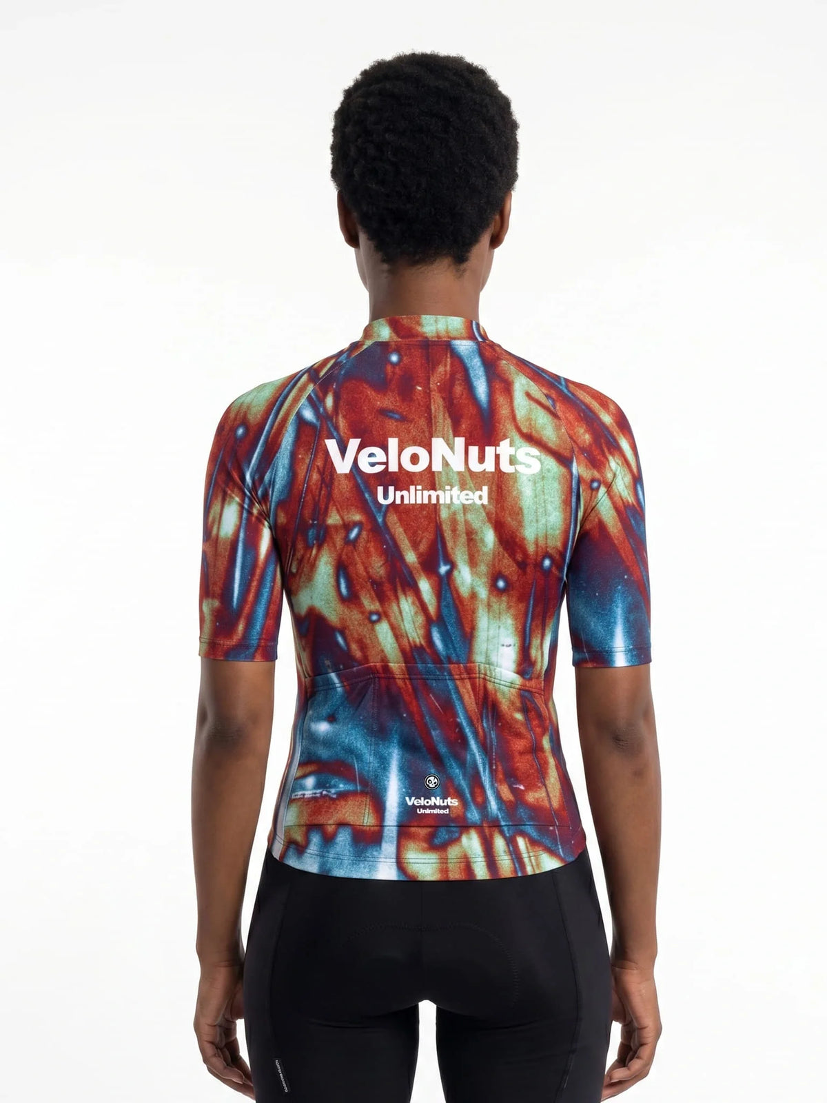 ROCKBROS dames fietsshirt Ink Burst ademend wielershirt Rust Vein