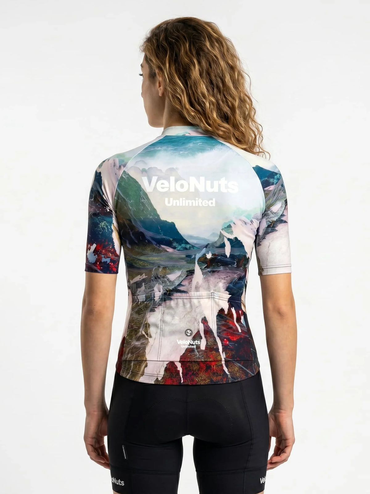 ROCKBROS dames fietsshirt Terrain Blocks ademend wielershirt Alpine Fracture
