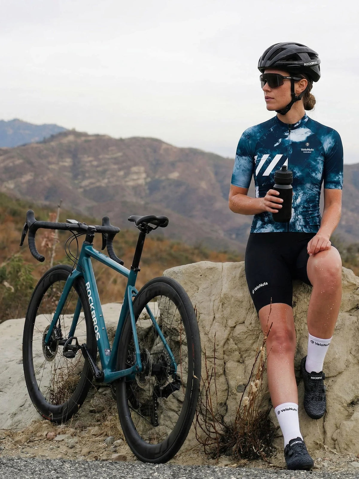ROCKBROS dames fietsshirt Liquid Terrain ademend wielershirt Storm Current