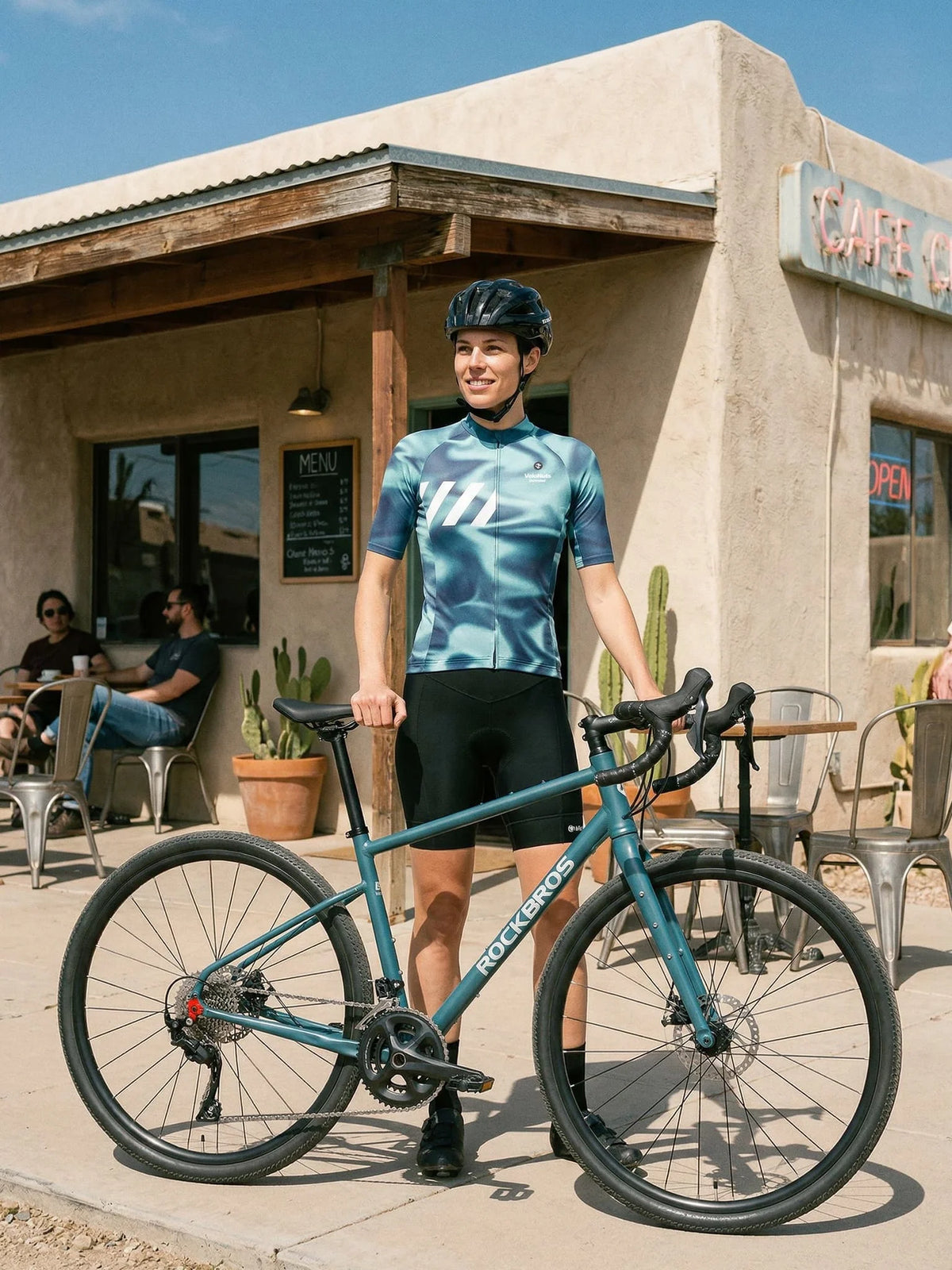 ROCKBROS dames fietsshirt Tech Skin ademend wielershirt Glacier Silk