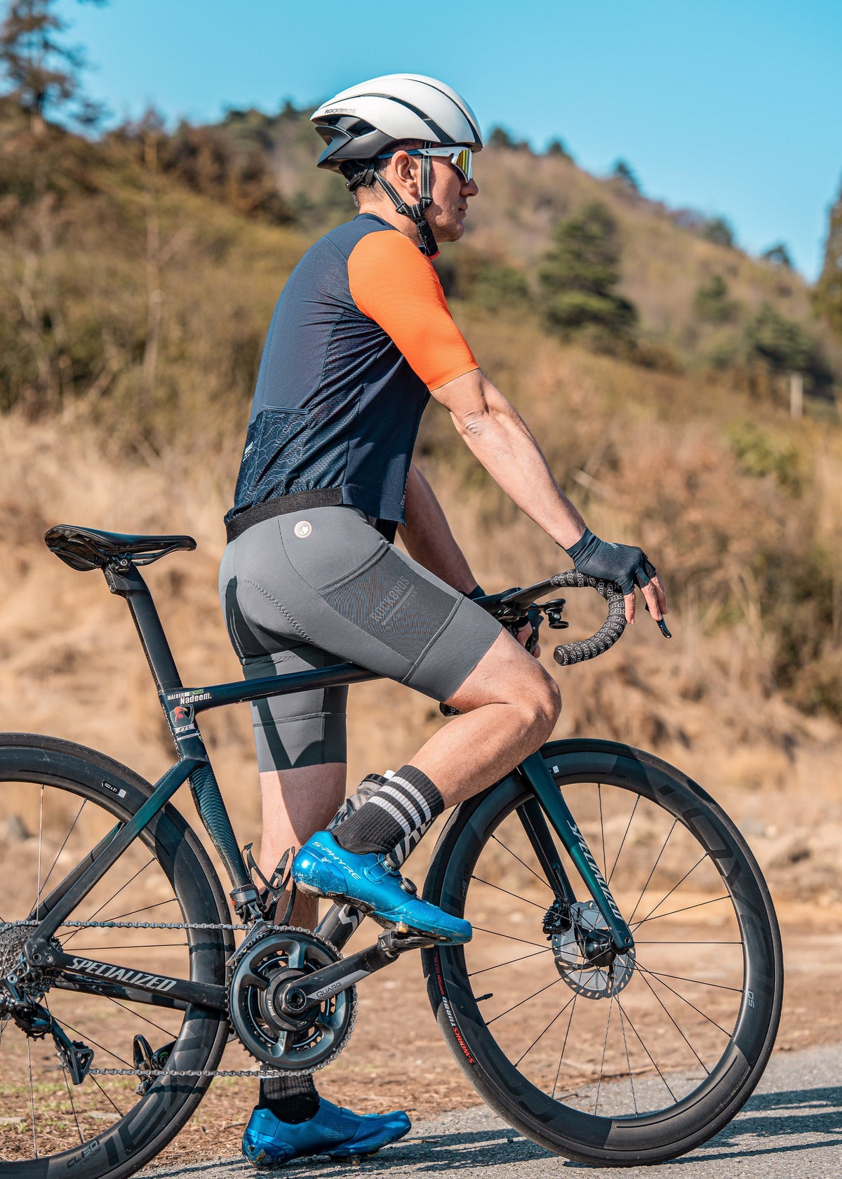 Road-to-Sky heren fietsbroek met bretels