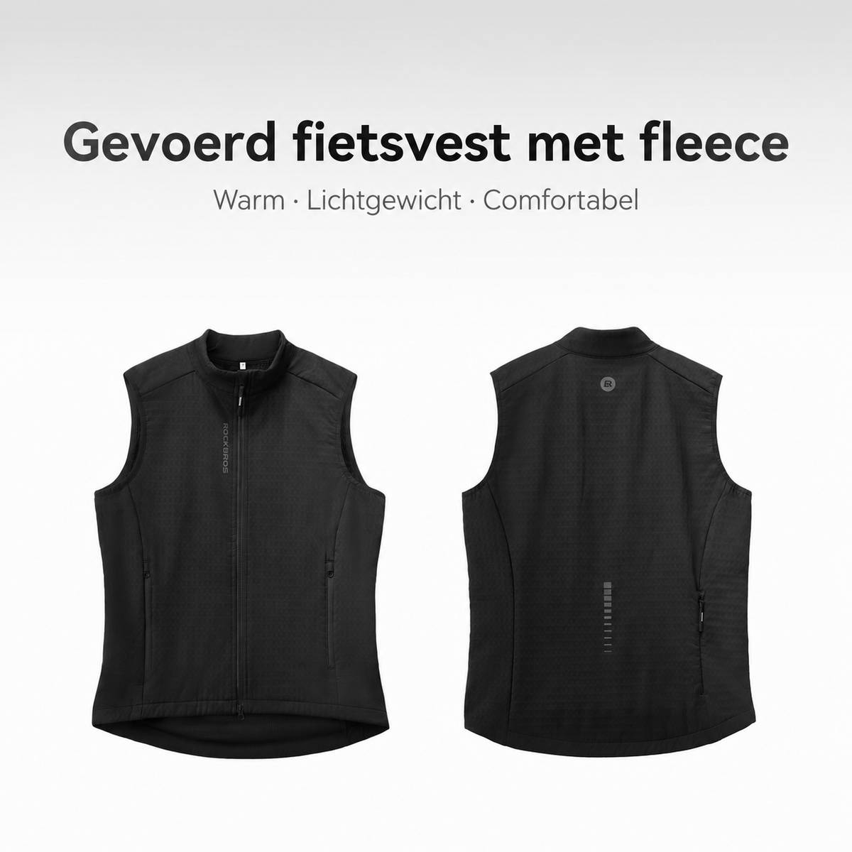Gevoerd fietsvest met fleece