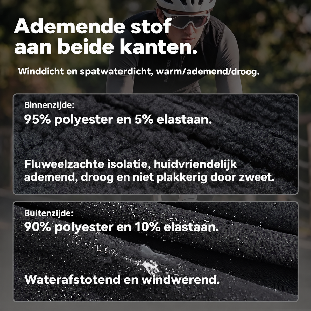 Gevoerd fietsvest MJ014 met fleecevoering - afbeelding 7