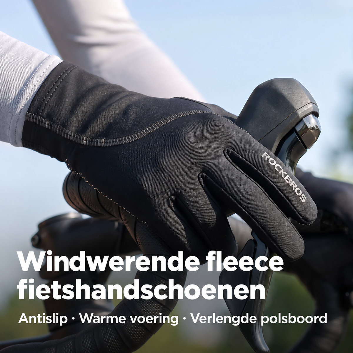 Windwerende fleece fietshandschoenen