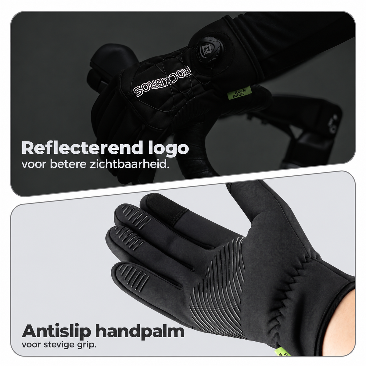 Thermische fietshandschoenen met fleecevoering - afbeelding 5