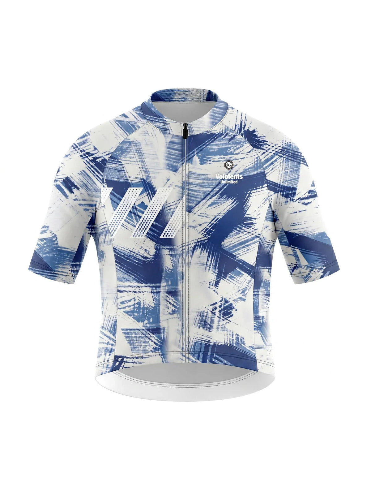 ROCKBROS dames fietsshirt Ink Burst ademend wielershirt Cobalt Strokes