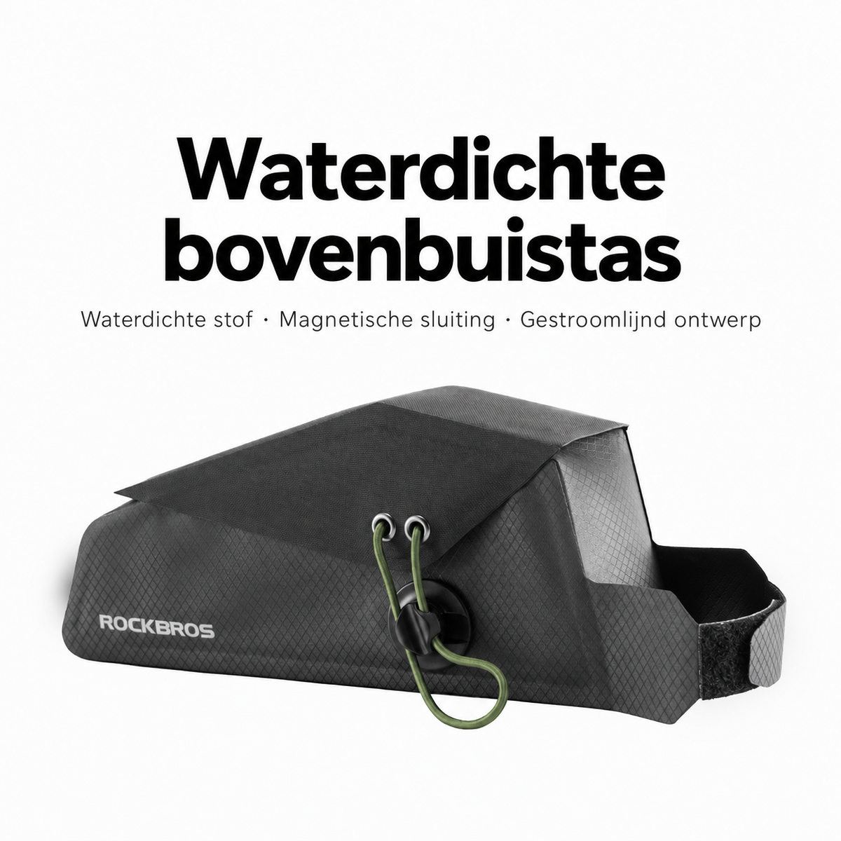 Waterdichte bovenbuistas met magnetische sluiting