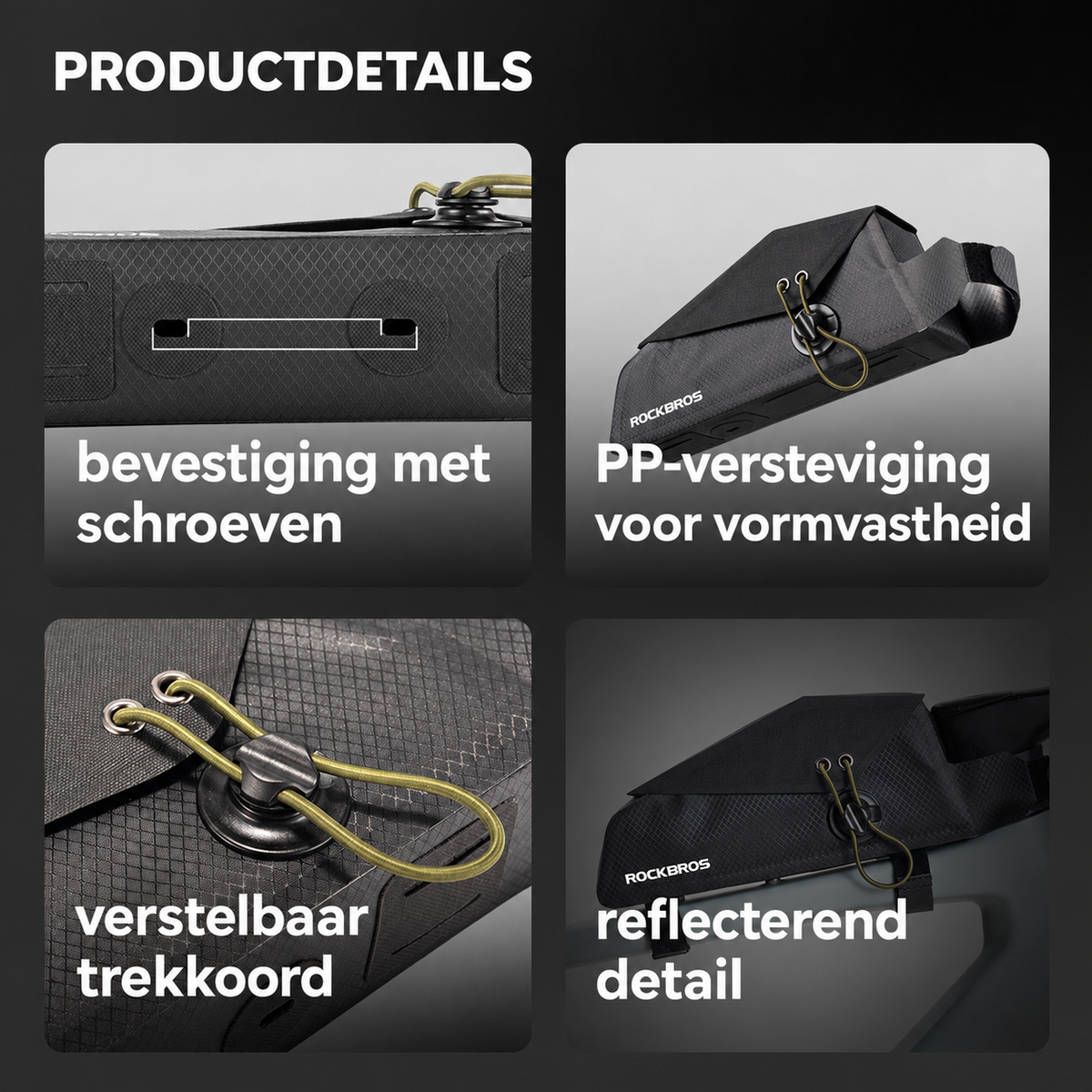 Compacte bovenbuistas voor fiets 0,8 L - afbeelding 11