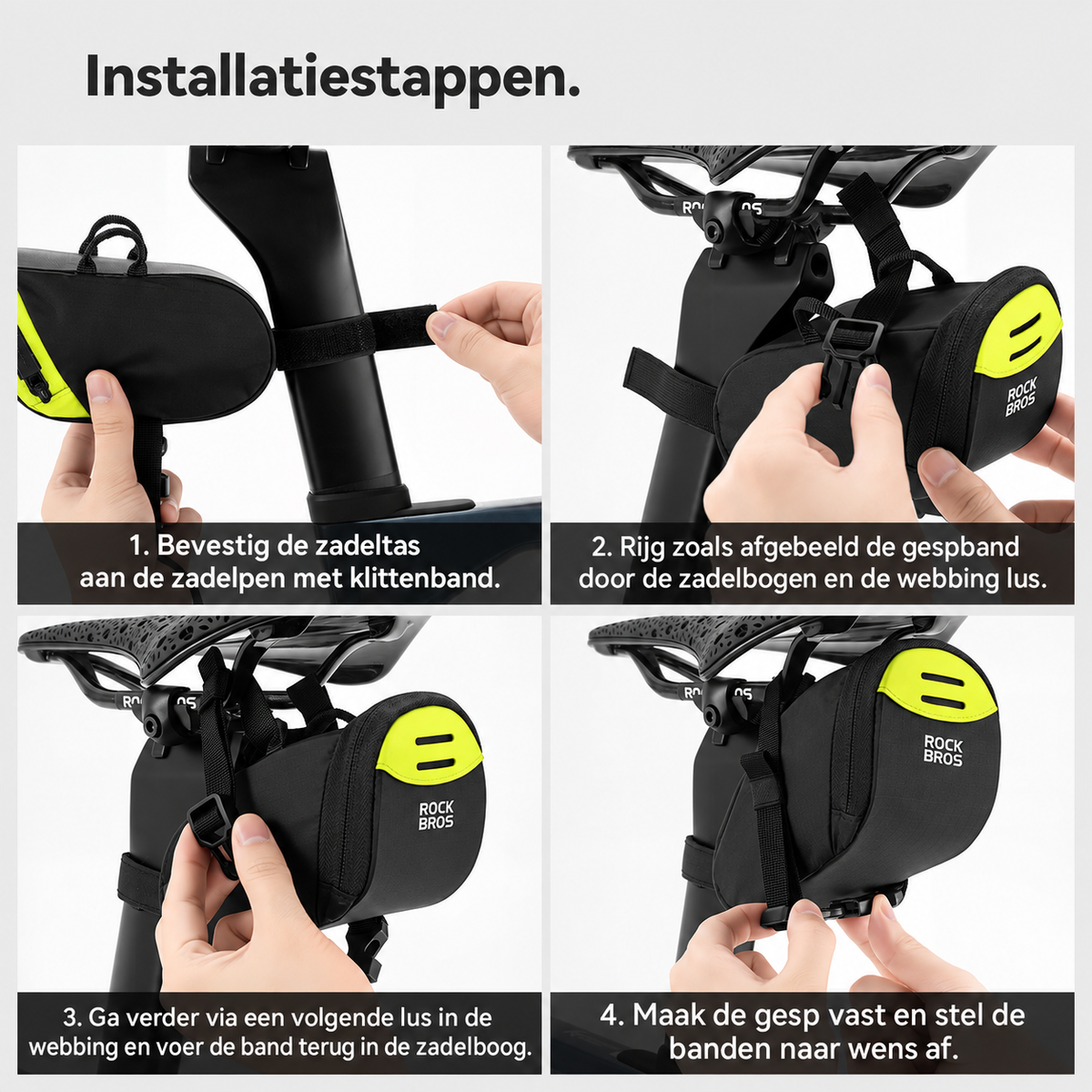 Compacte zadeltas met achterlichtbevestiging - detail 8