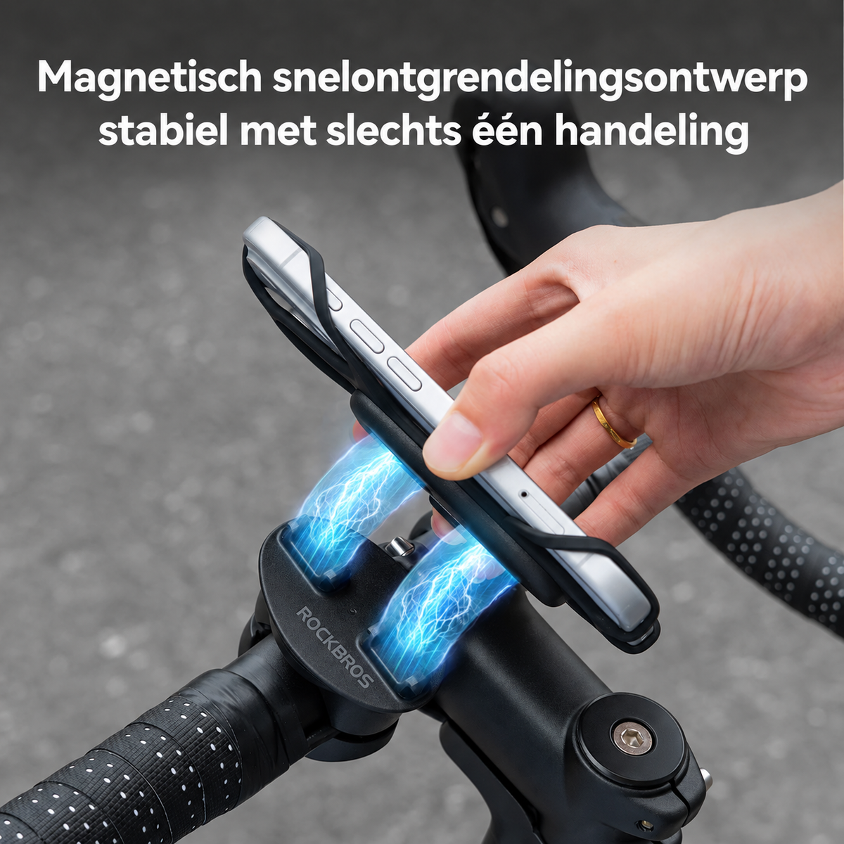 Magnetische telefoonhouder voor de fiets - afbeelding 3