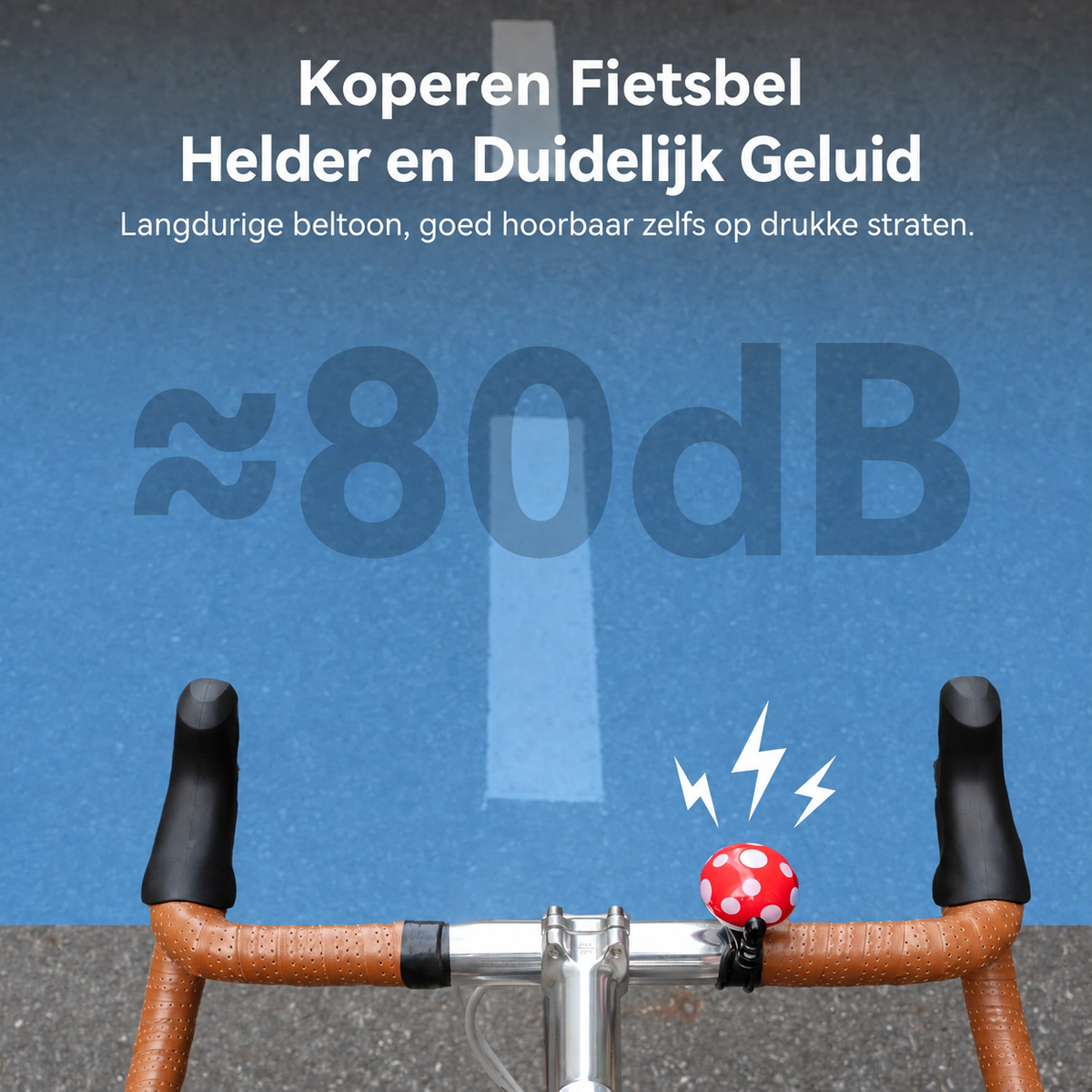 Fietsbel met retro paddenstoelontwerp - afbeelding 8