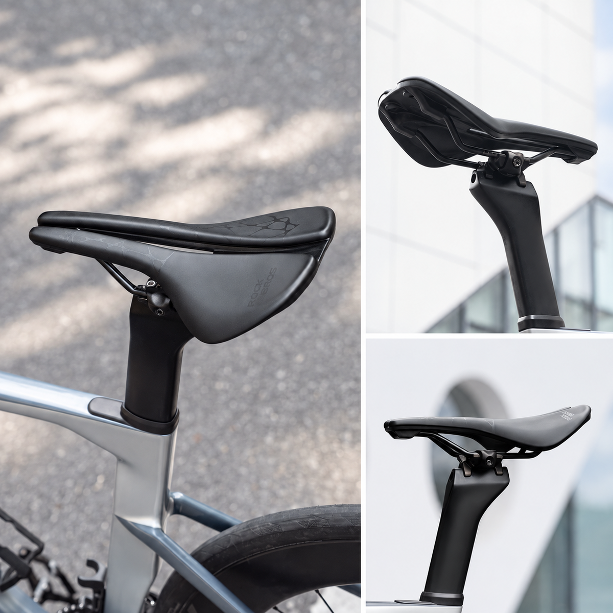 Ergonomisch fietszadel met Cr-Mo rails - afbeelding 9