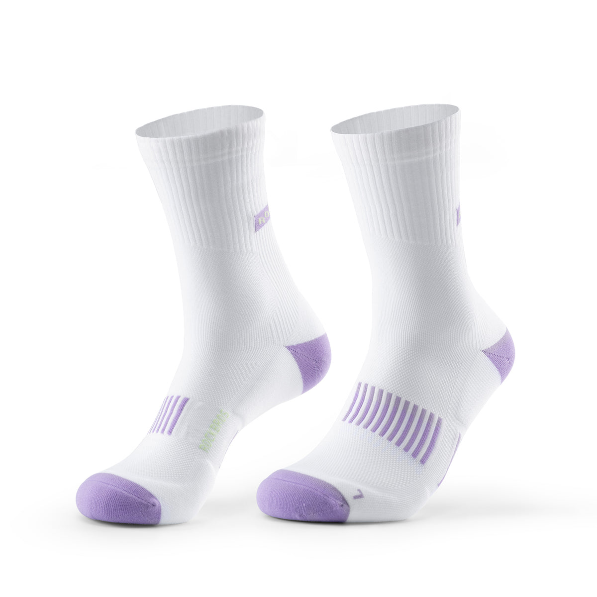 Witte ROCKBROS compressiesokken op witte achtergrond