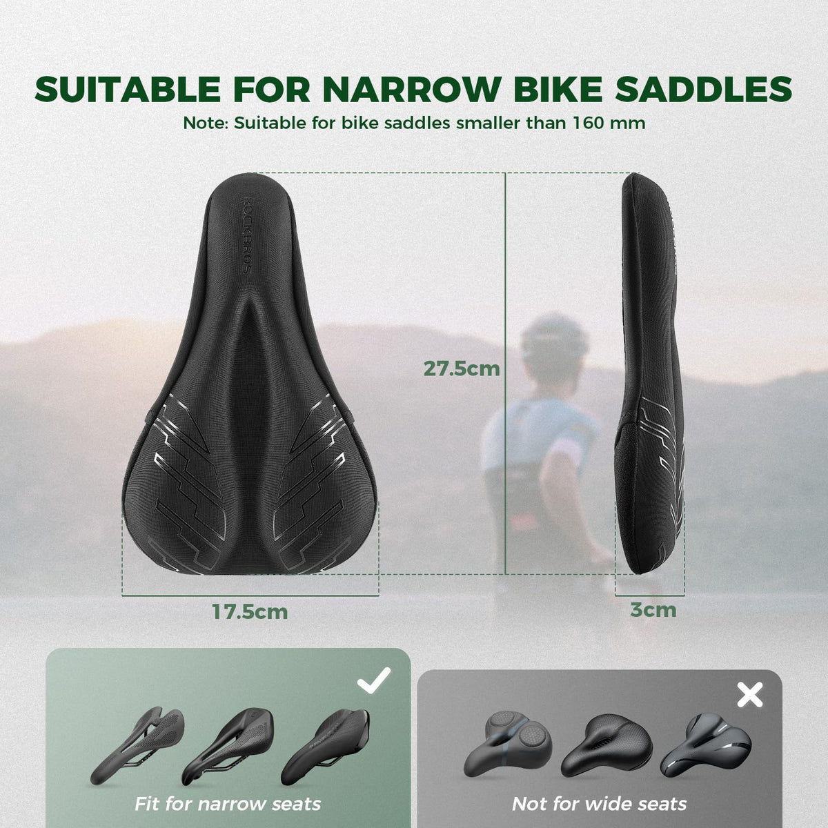 Fietszadelhoes met traagschuim