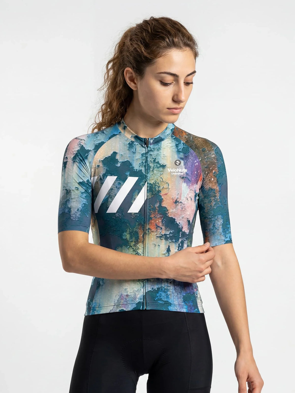 ROCKBROS dames fietsshirt Retro Signal ademend wielershirt Pixel Drift