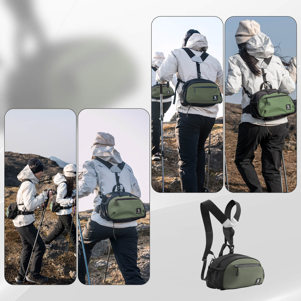 Qunature fietsrugzak en heuptas 7,9 L