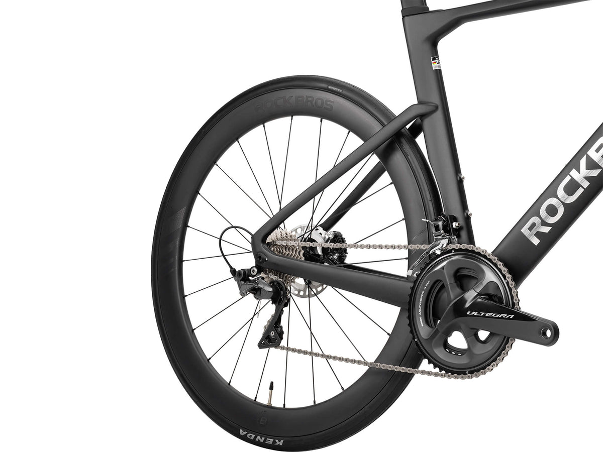 ROCKBROS Aero Rennräder PGZ RH 1.5 Mattschwarz Hinterrad
