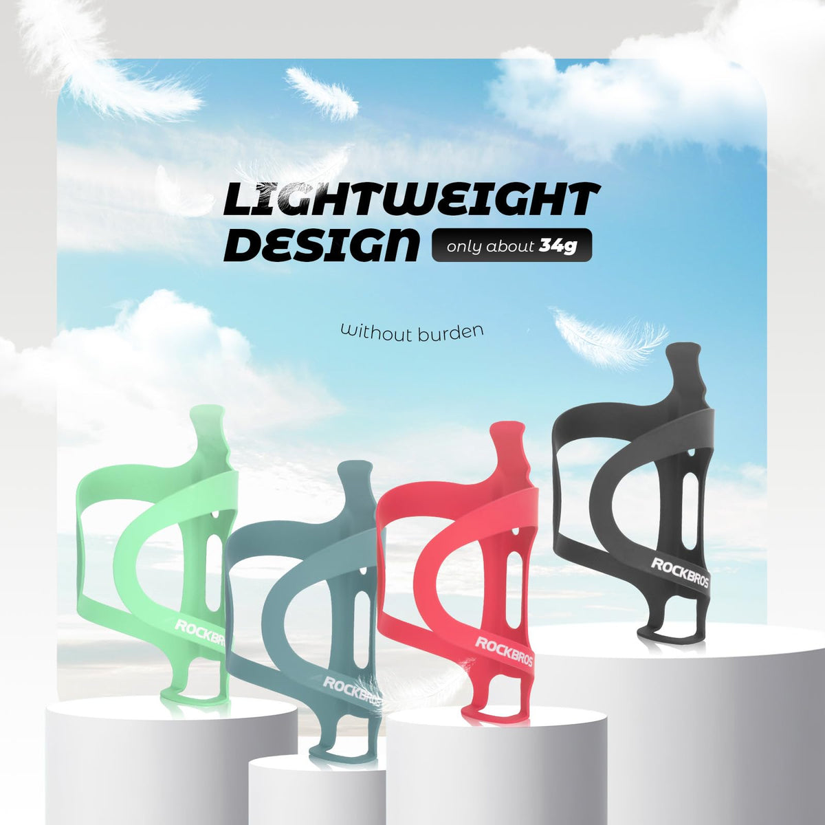 Lichte aluminium bidonhouder