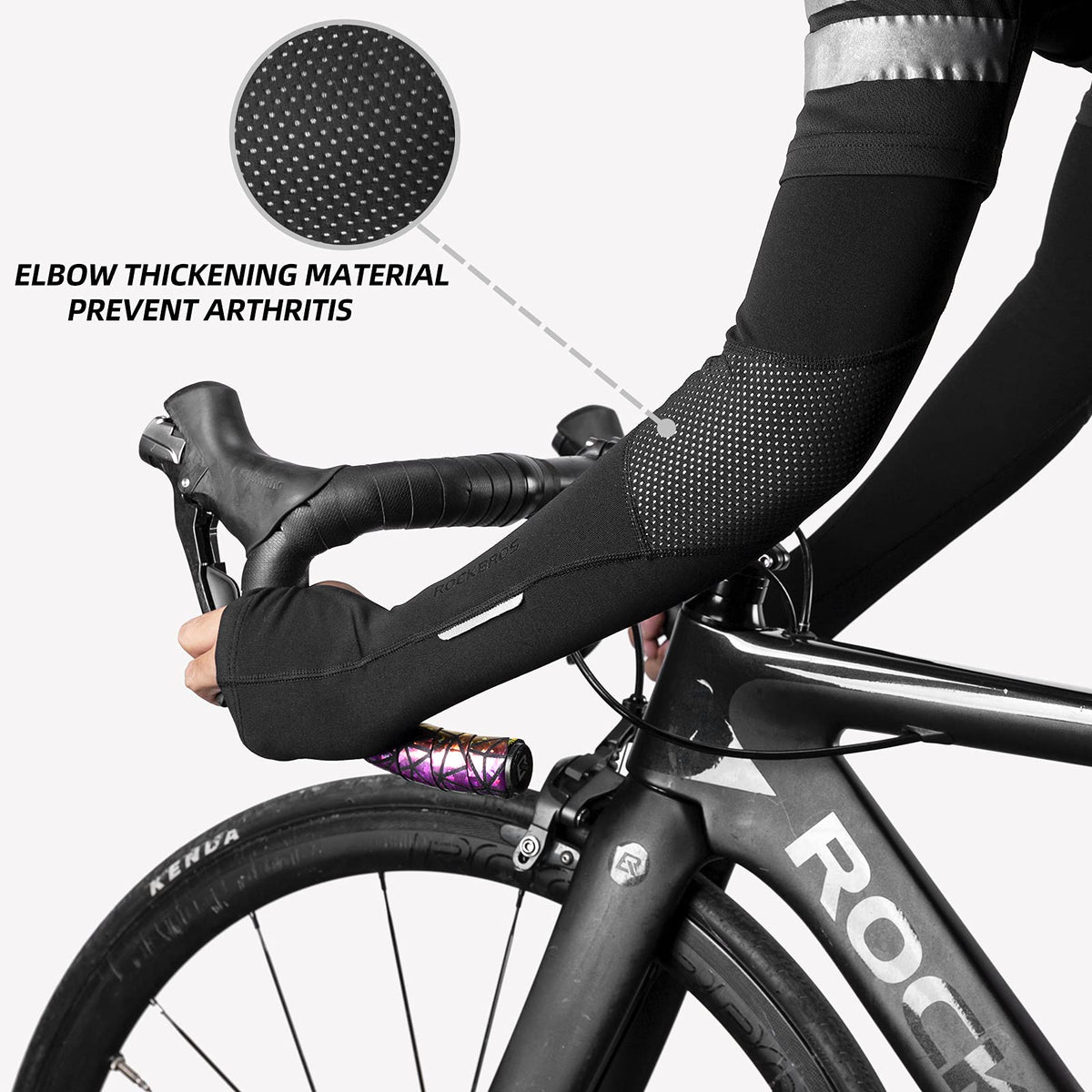 Elastische fietsarmstukken met zonbescherming