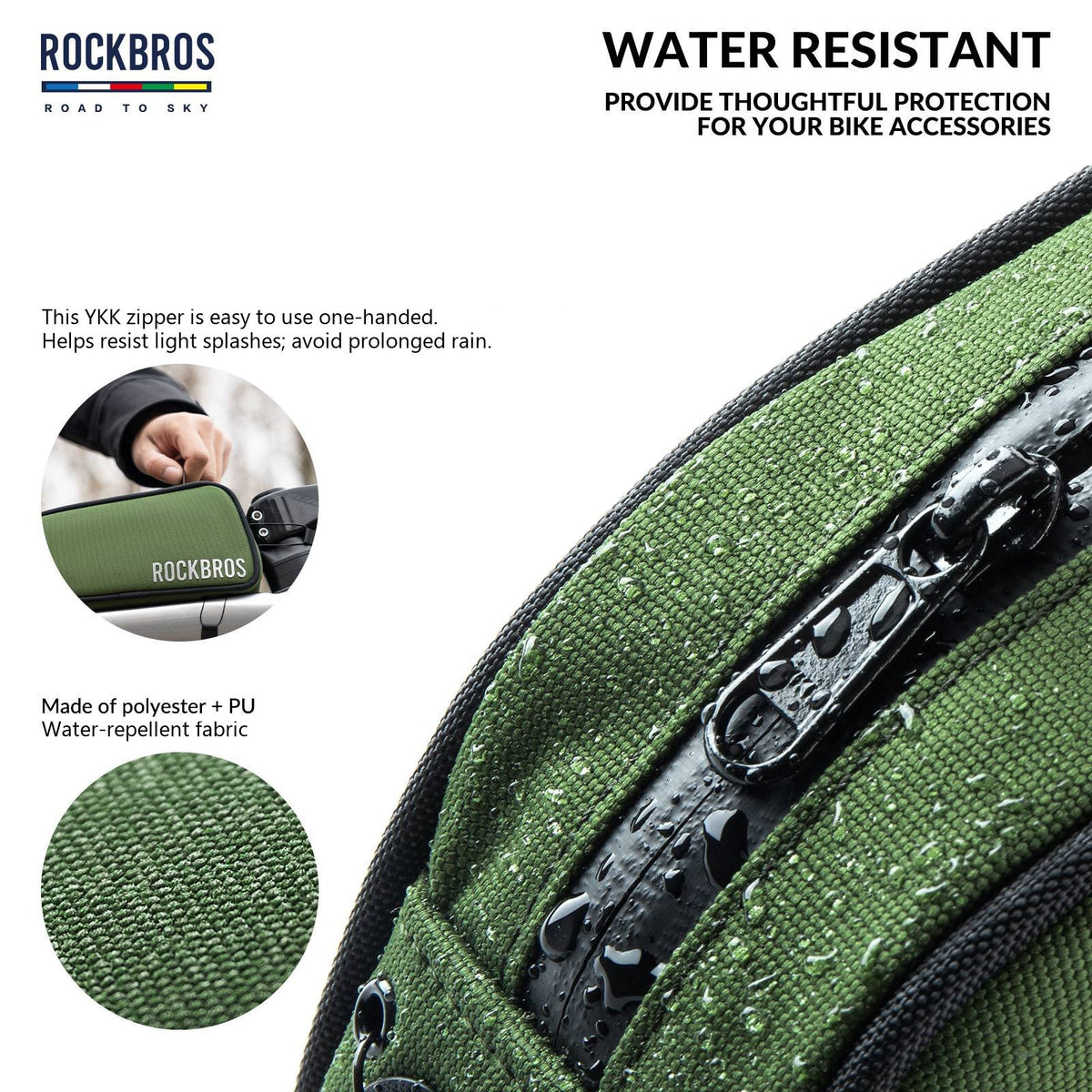 ROCKBROS road-to-sky reflecterende bovenbuistas voor fiets 0,7 l
