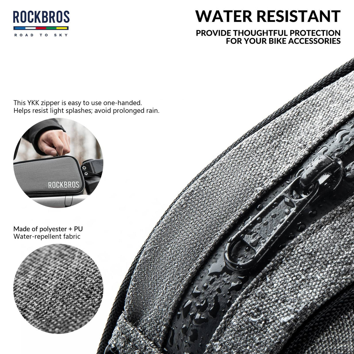ROCKBROS road-to-sky reflecterende bovenbuistas voor fiets 0,7 l