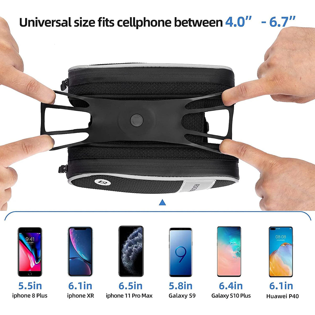 Bovenbuistas 1,5 L met 360° telefoonhouder