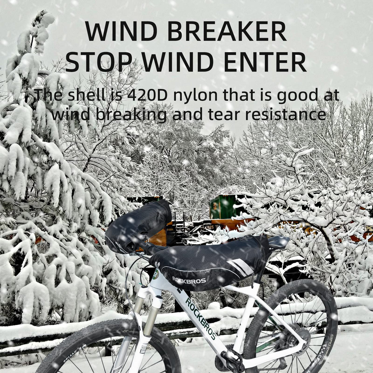 Thermische stuurmoffen voor fietsen met uitneembare fleece