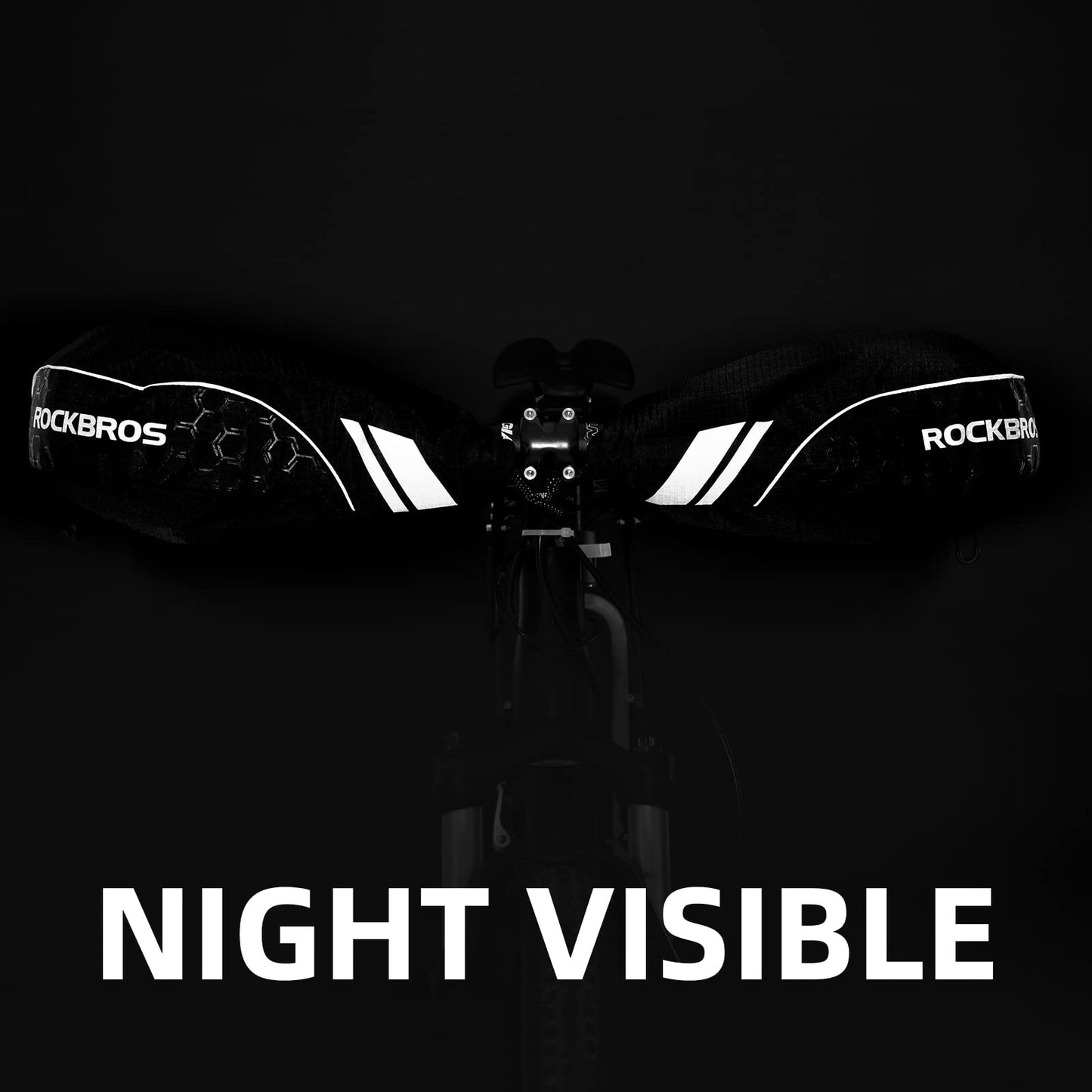 ROCKBROS Bike Handlebar Gloves Thermal Cycling Gloves Windproof Waterproof #Style_Style 3