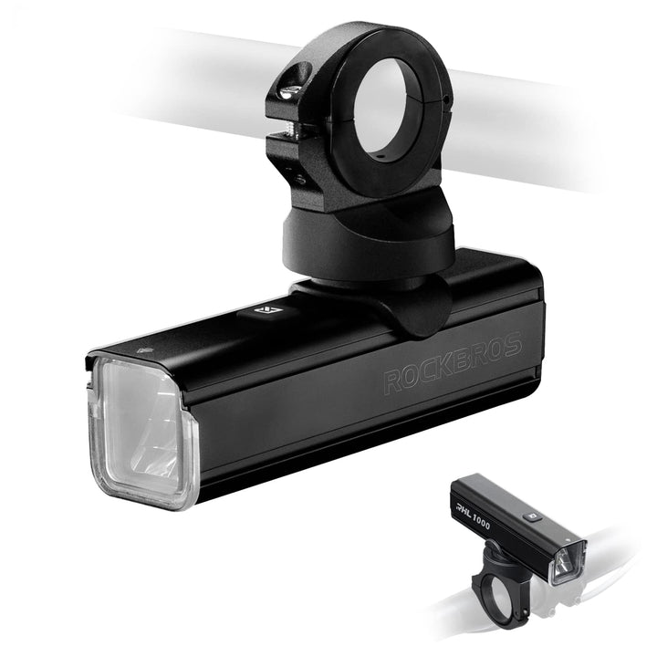 ROCKBROS fietskoplamp 1000 lumen usb oplaadbaar waterproof