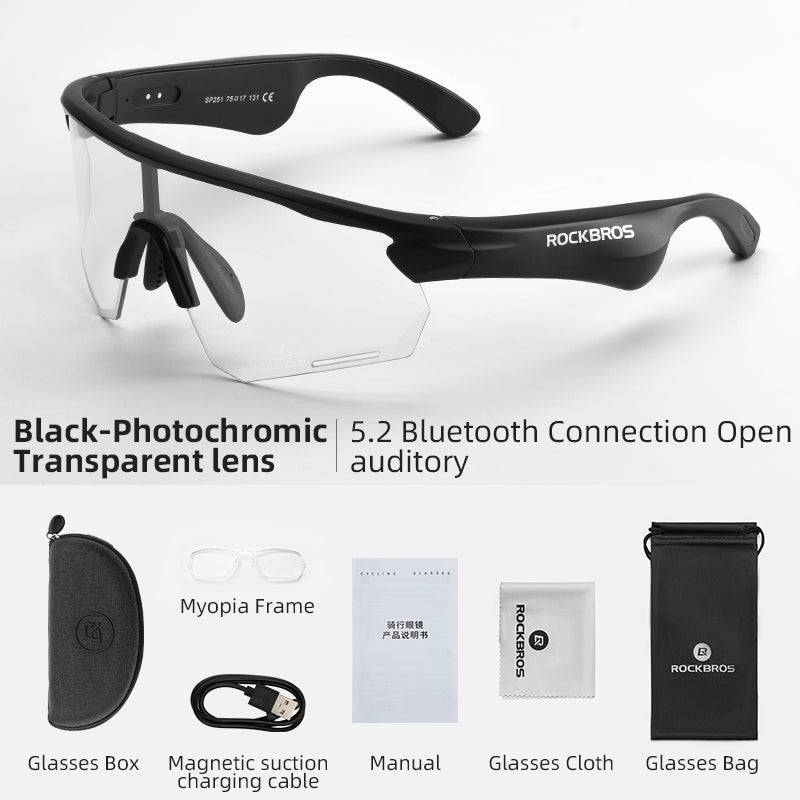 ROCKBROS bluetooth zonnebril met gepolariseerde tac-lenzen#kleur_fotochromisch