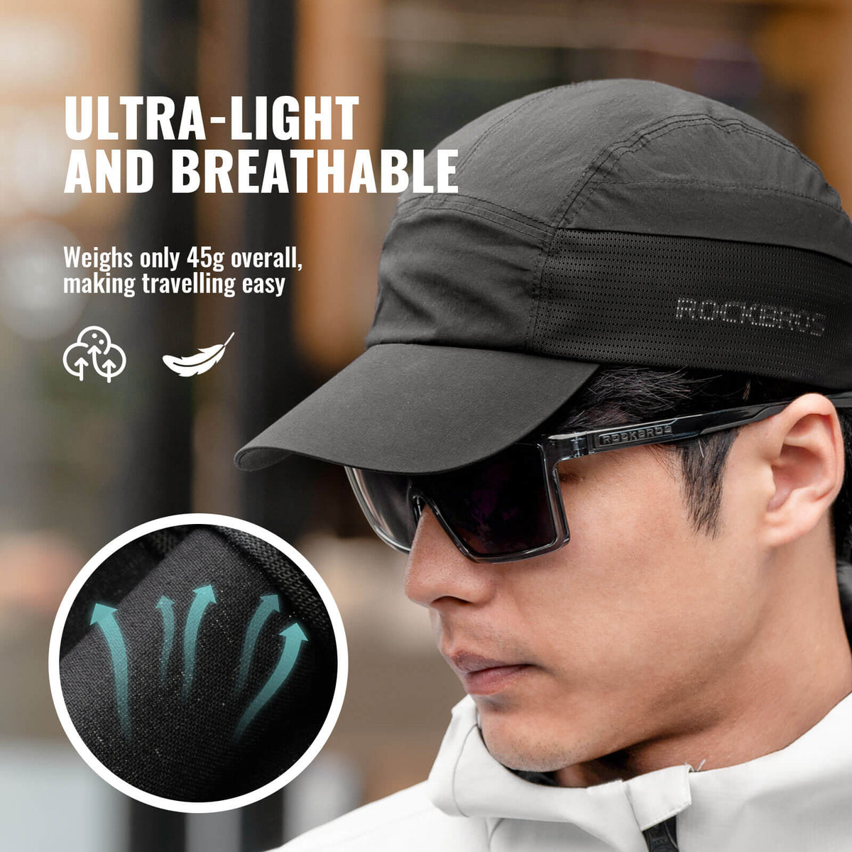 Lichtgewicht unisex fietspet voor de zomer