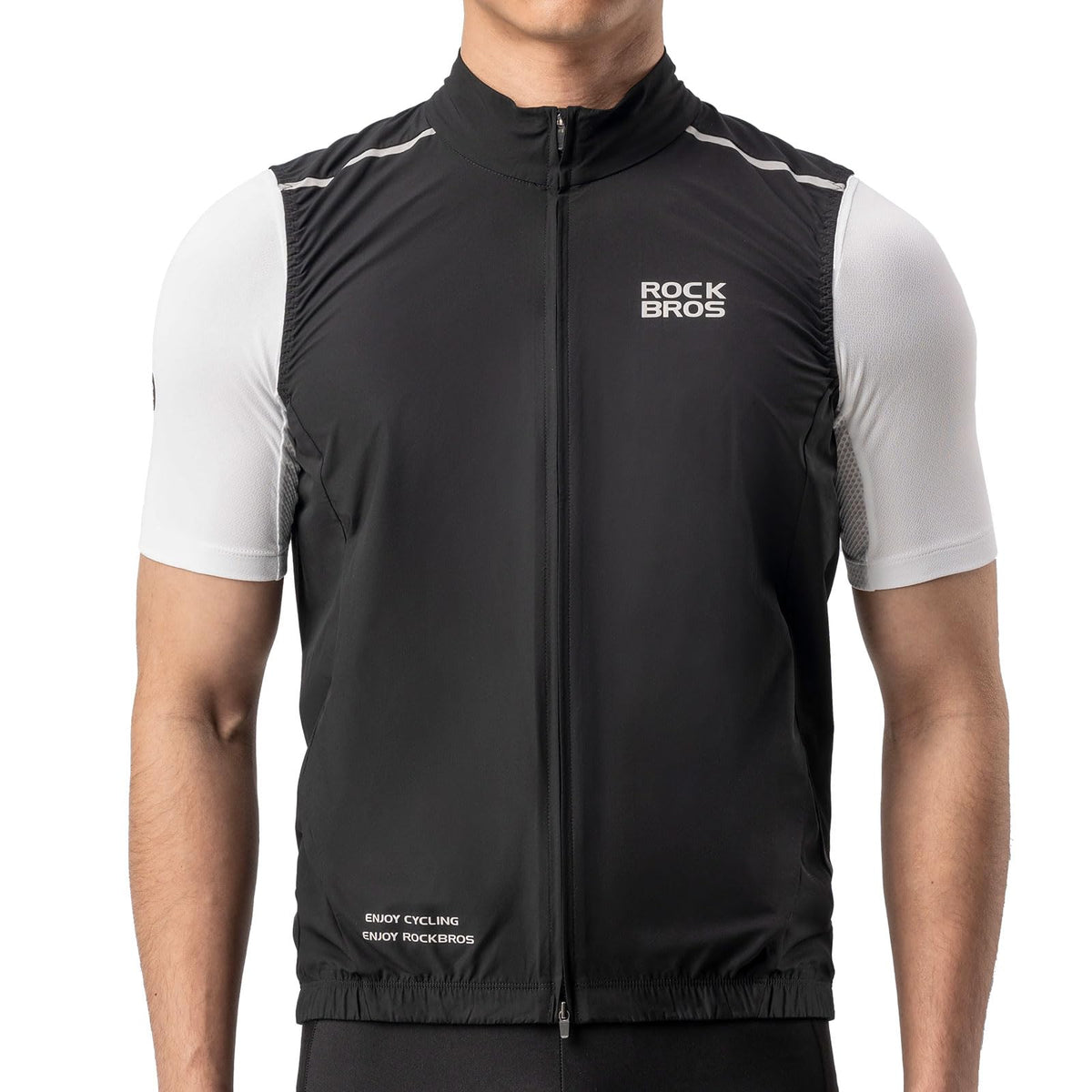 Lichtgewicht fietsgilet met reflecterende details