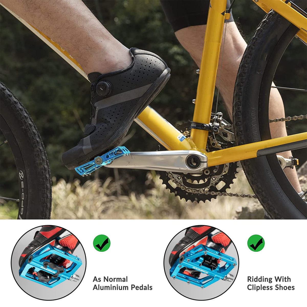 Dubbelzijdige SPD- en platformpedalen