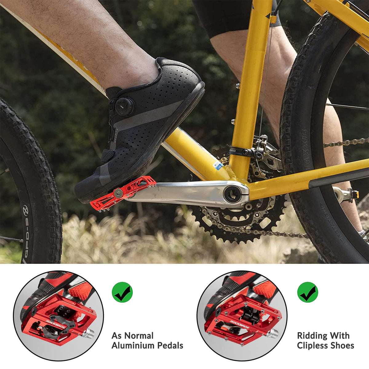 Dubbelzijdige SPD- en platformpedalen
