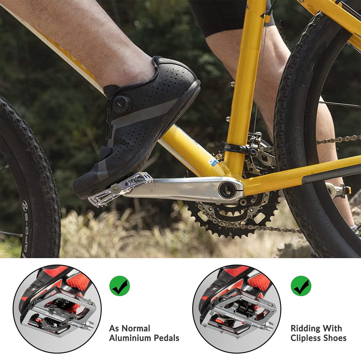 Dubbelzijdige SPD- en platformpedalen