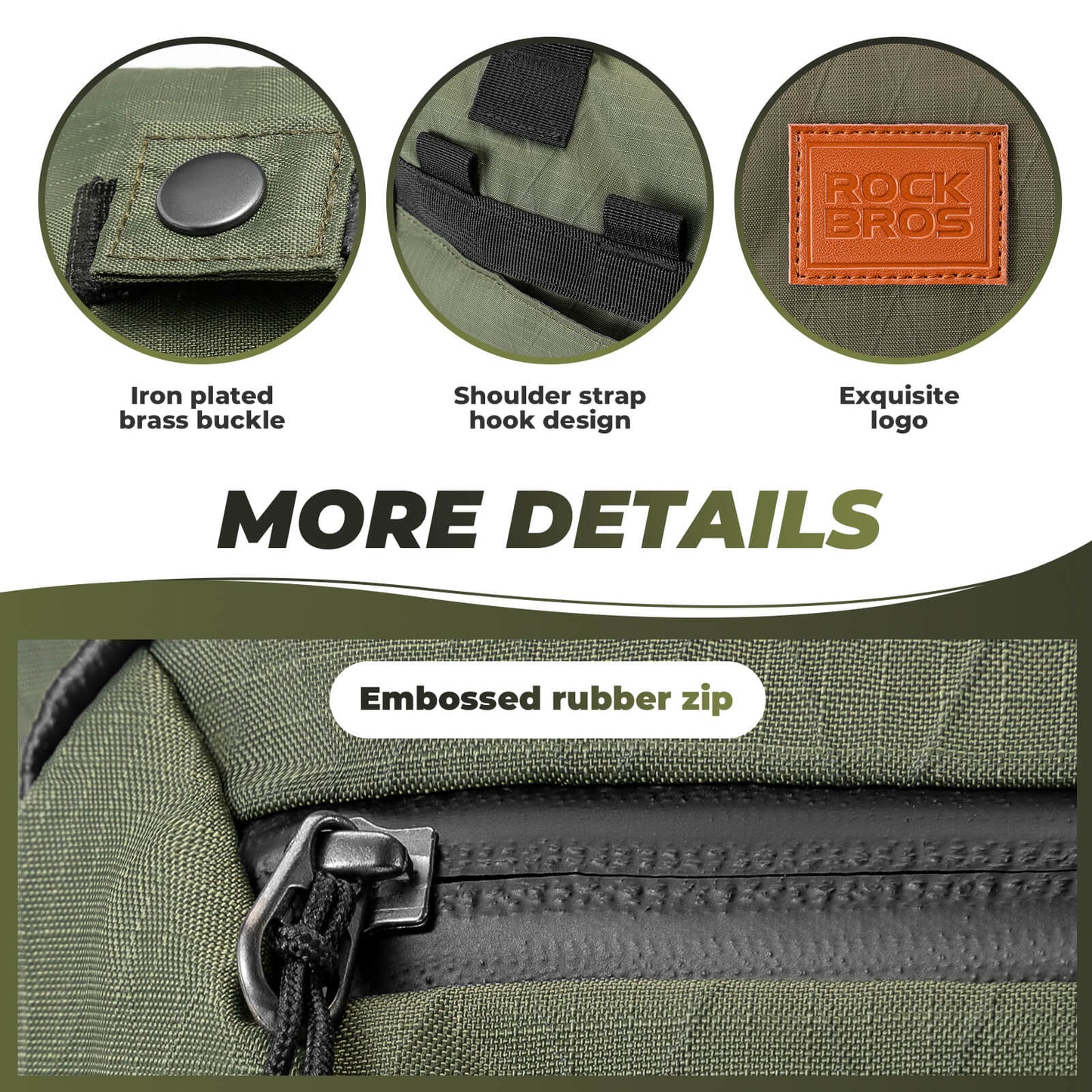 ROCKBROS Folding Bike Handlebar Bag Backpack - H43 – Smart Storage for Every Ride!