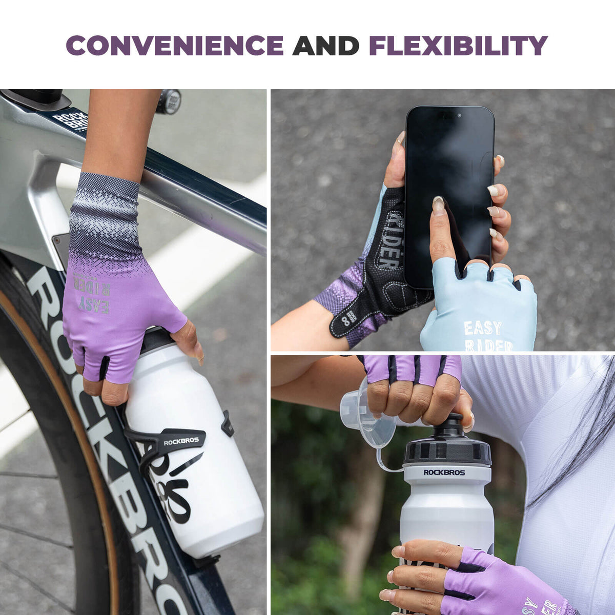 Korte zomer fietshandschoenen voor dames
