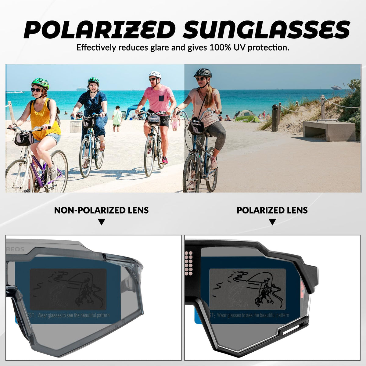 ROCKBROS intelligente fietsbril fotochromisch en gepolariseerd