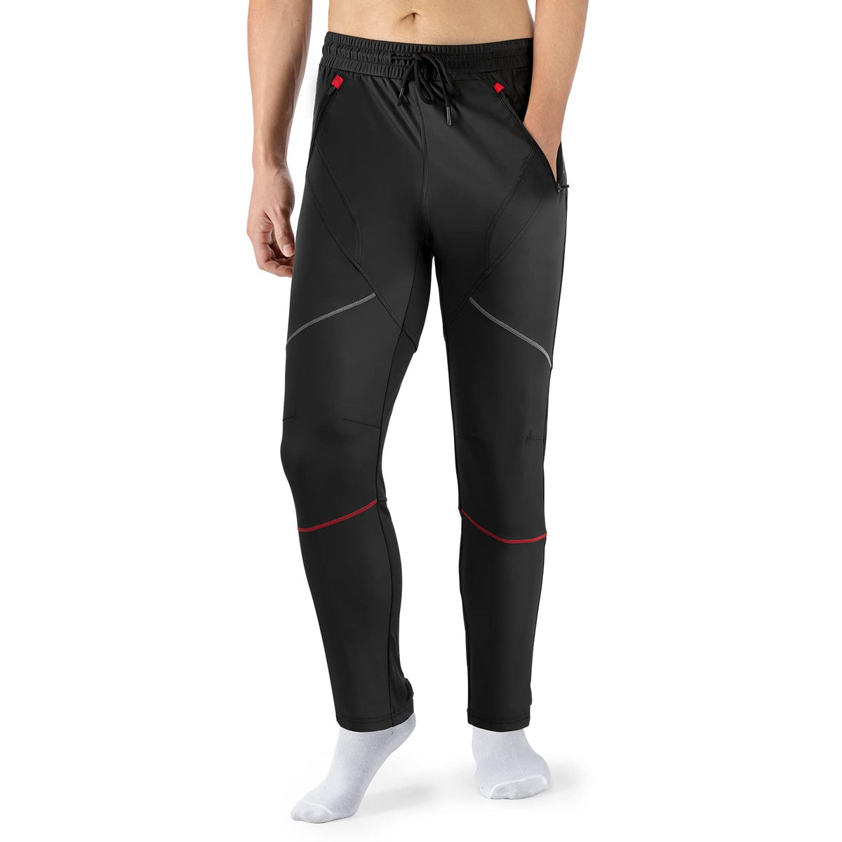Thermische windwerende lange fietsbroek voor heren
