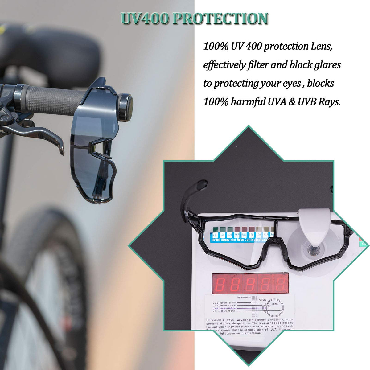 ROCKBROS fotochromische fietsbril tr90 full frame uv400