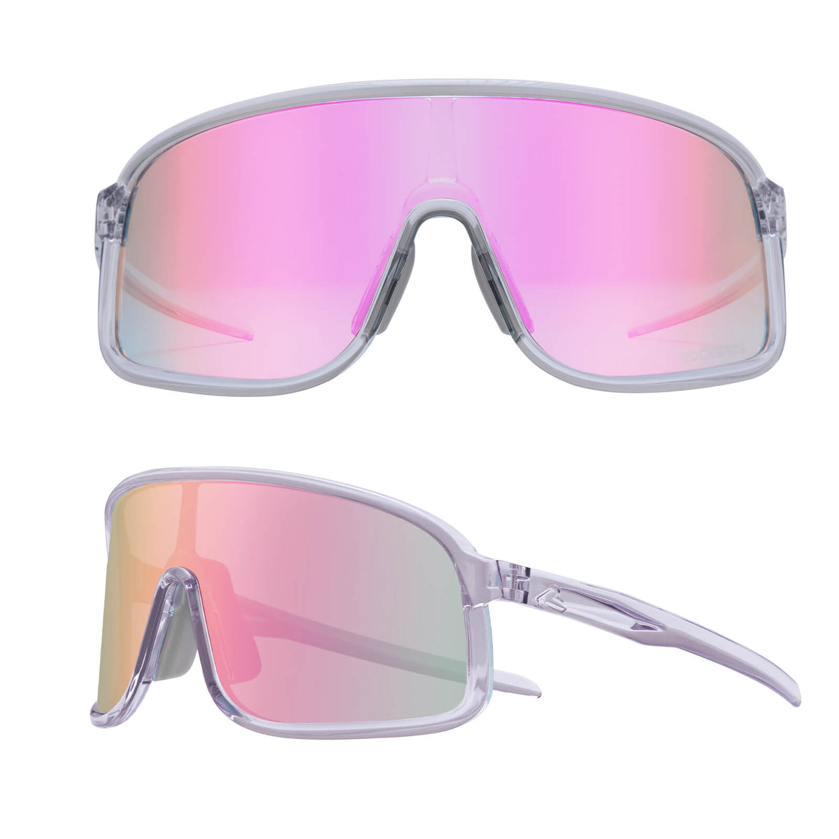 ROCKBROS fotochromische fietsbril uv400 met licht tr90 montuur unisex#kleur_lavendelgrijs