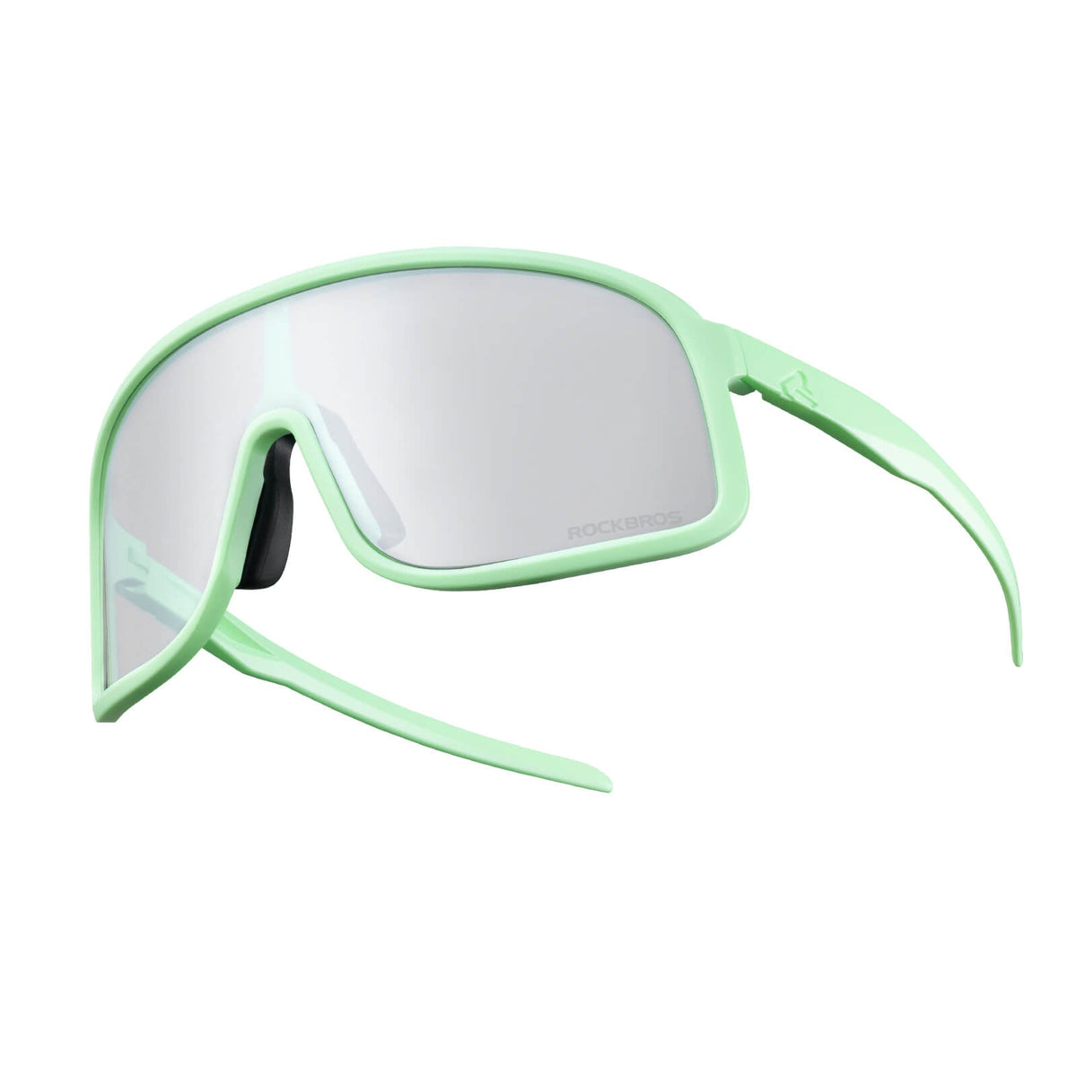 ROCKBROS fotochromische fietsbril uv400 met licht tr90 montuur unisex#kleur_mintgroen