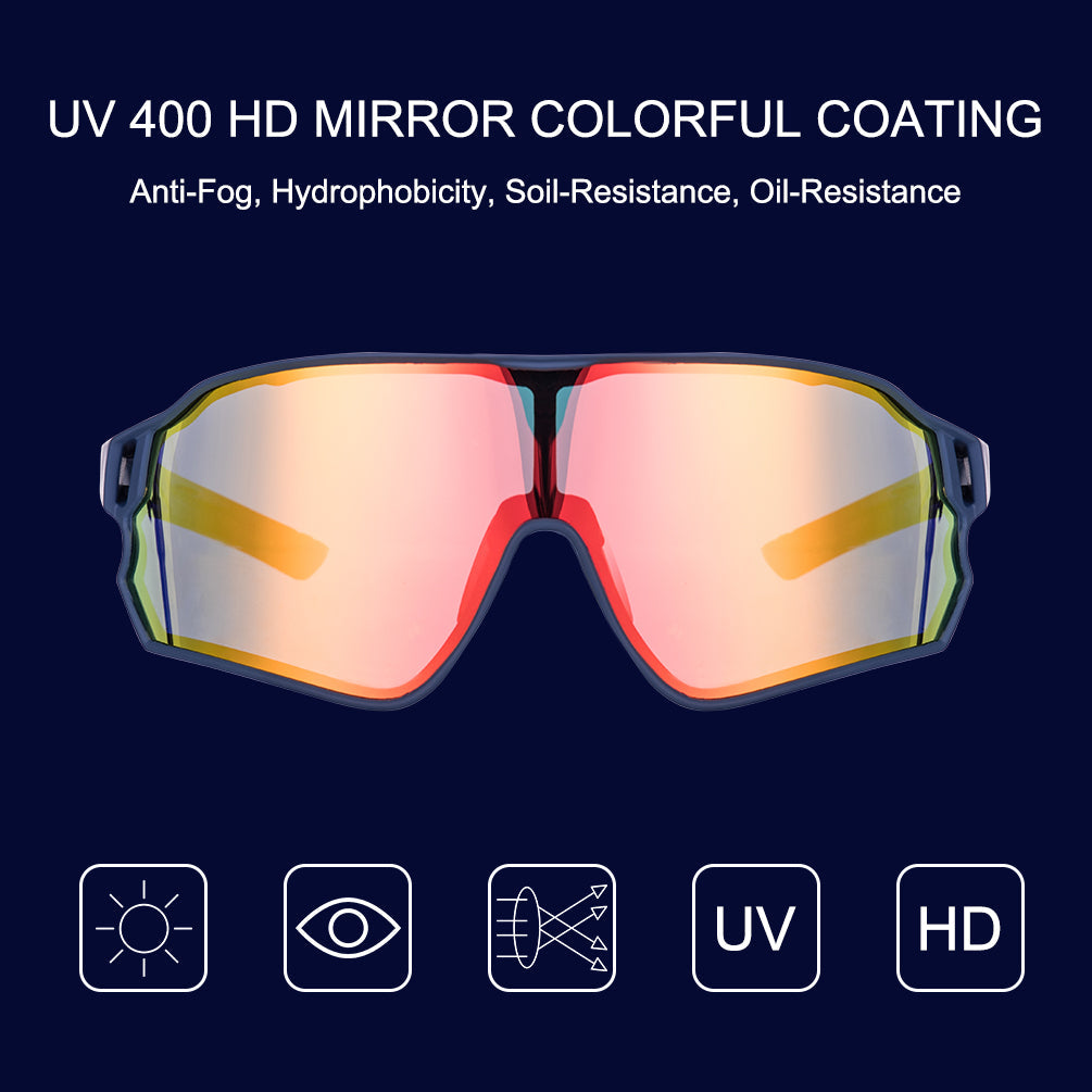 ROCKBROS gepolariseerde sportbril uv400 met tr90 frame#kleur_blauw